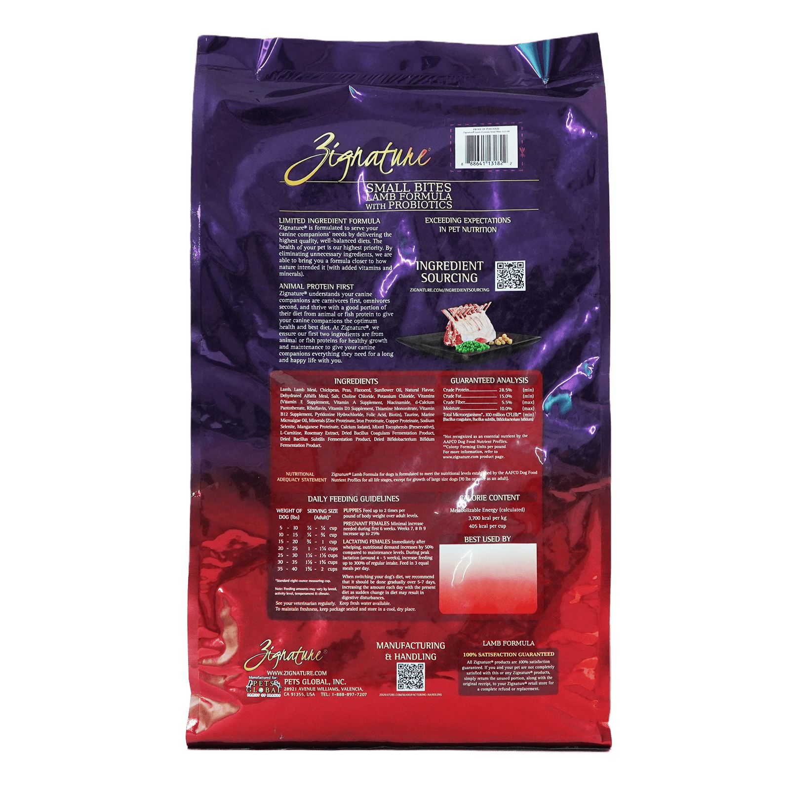 Zignature Lamb Formula Small Bites Dry Dog Food Zignature Lamb Formula Small Bites Dry Dog Food