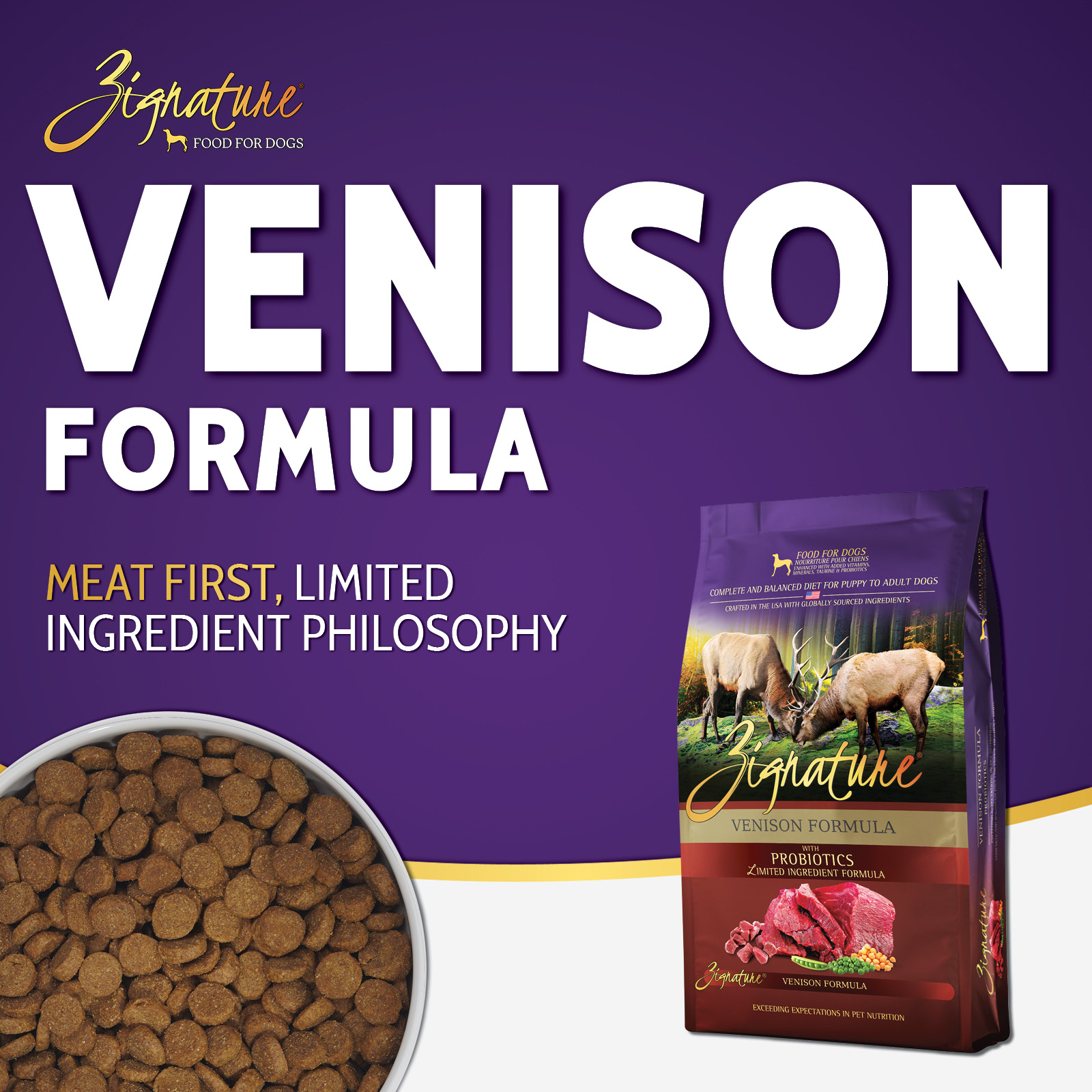 Zignature Venison Venison For Dogs Buy Zignature Venison Formula