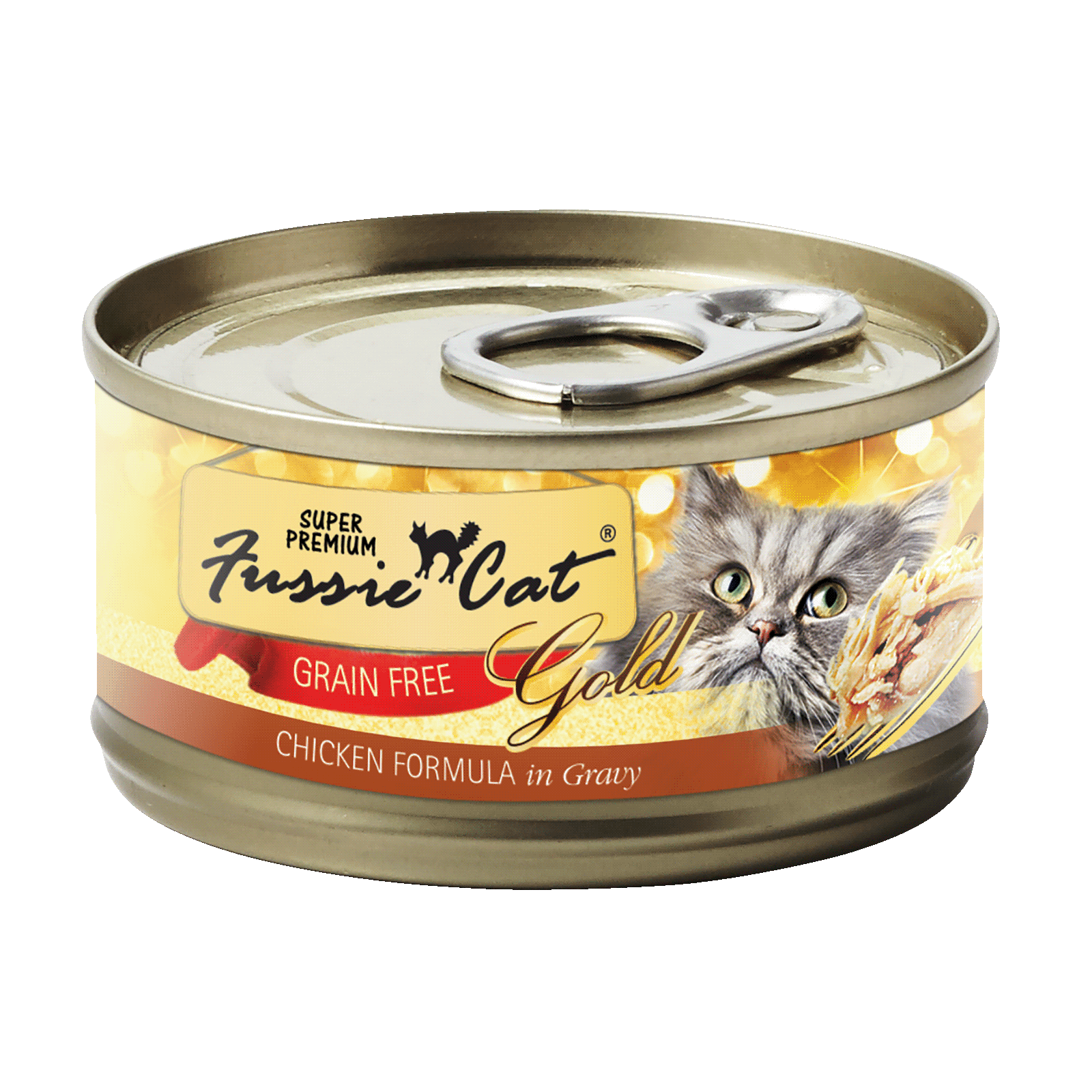 Fussie Cat Gold Label Chicken Formula in Gravy